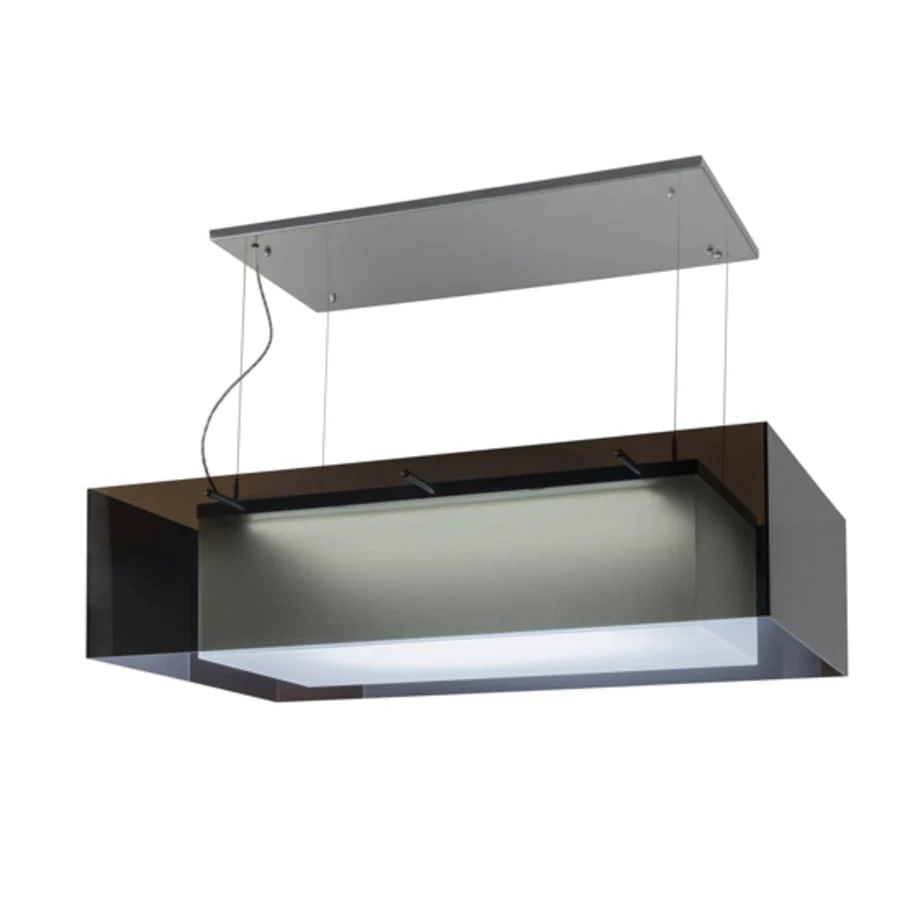 Meyda Tiffany Quadrato Shadow Box 48" Wide Suspension Linear Pendant - Image 3
