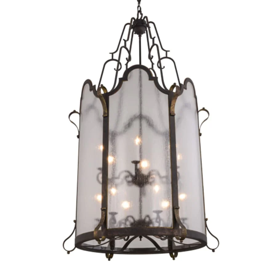 Meyda Tiffany Dubrek 12 Light 33" Wide Taper Candle Pendant - Image 1