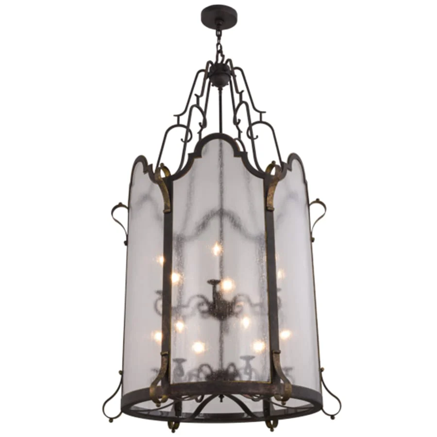Meyda Tiffany Dubrek 12 Light 33" Wide Taper Candle Pendant - Image 2