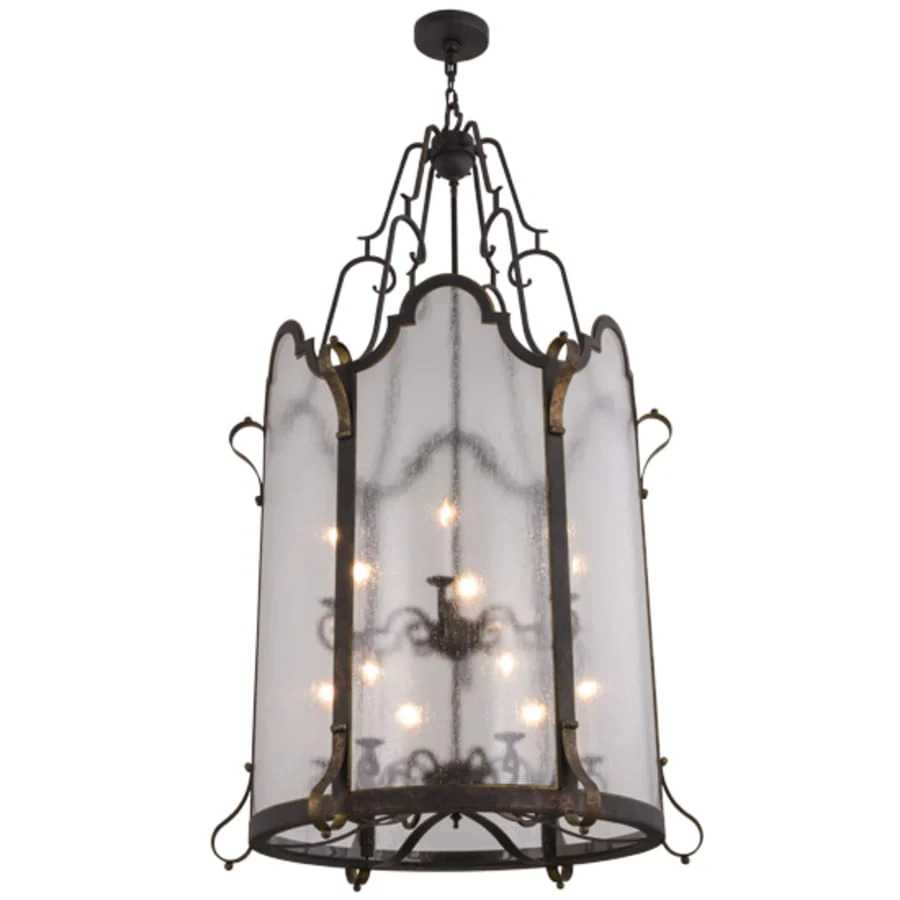 Meyda Tiffany Dubrek 12 Light 33" Wide Taper Candle Pendant - Image 3