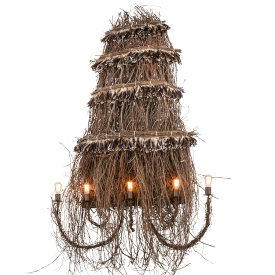Meyda Tiffany Terres Canard 5 Light 84" Tall Wall Sconce - Image 1