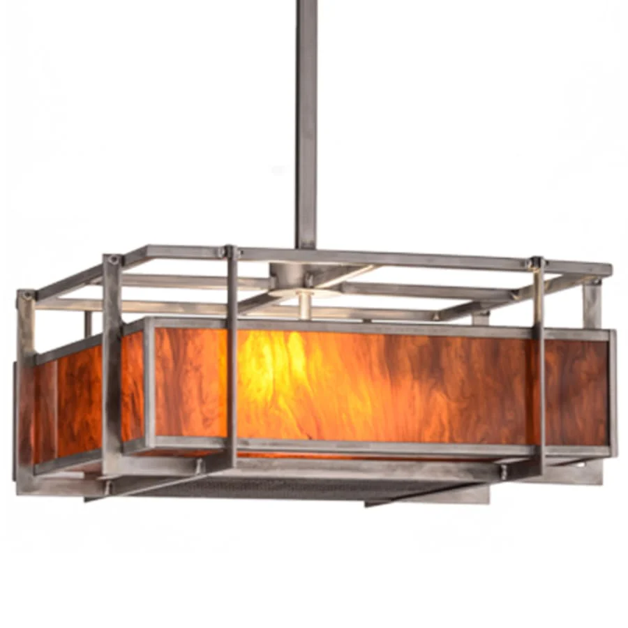 Meyda Tiffany Boulder Creek 2 Light 28" Wide Pendant - Image 1