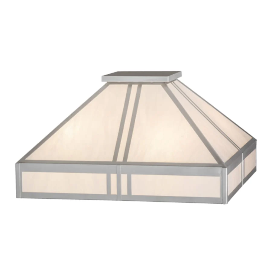 Meyda Tiffany Whitewing 4 Light 51" Wide Flush Mount Ceiling Fixture - Image 3