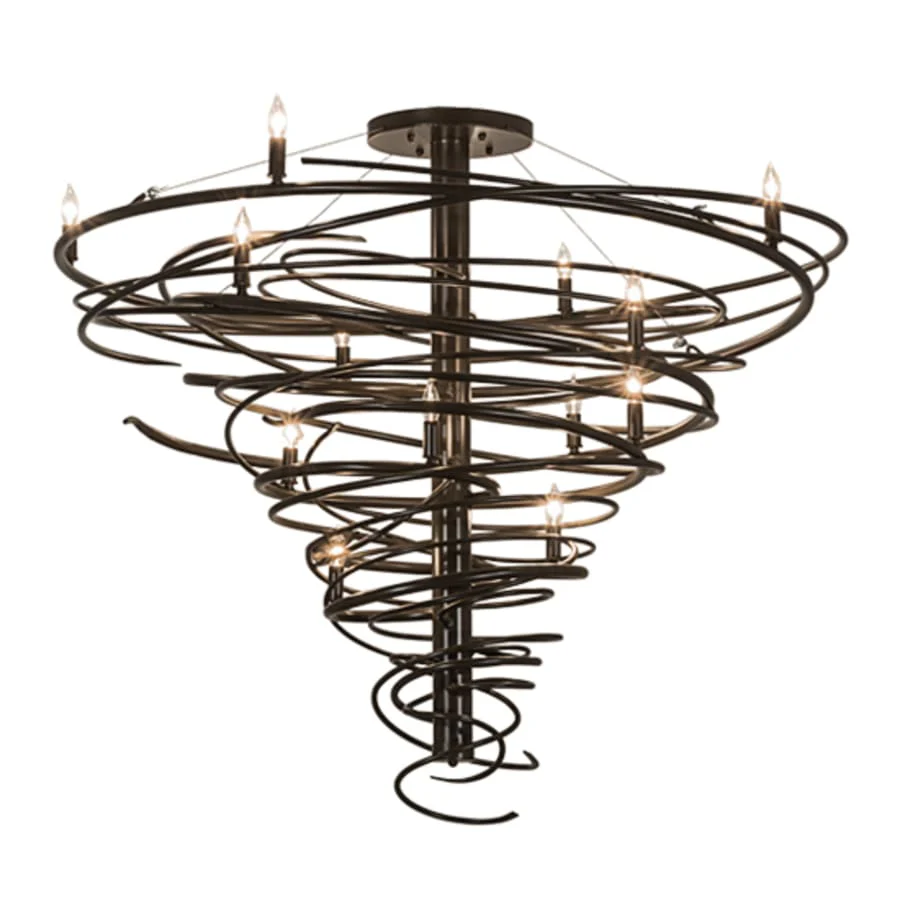 Meyda Tiffany Cyclone 14 Light 48" Wide Taper Candle Style Chandelier - Image 2