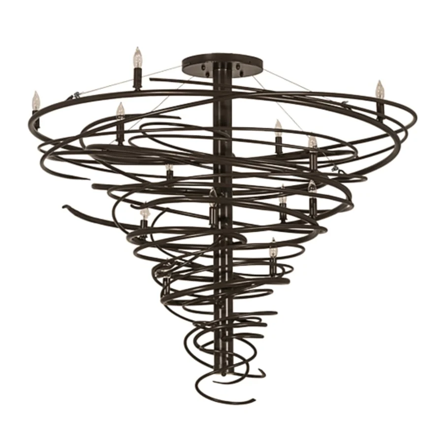 Meyda Tiffany Cyclone 14 Light 48" Wide Taper Candle Style Chandelier - Image 3