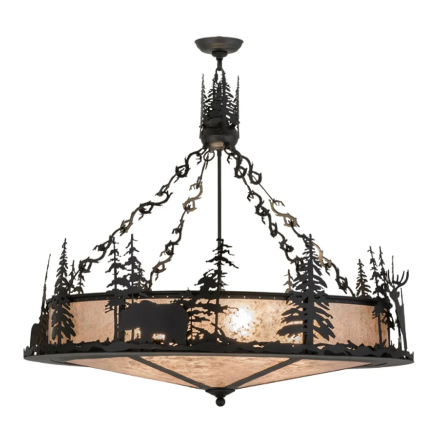 Meyda Tiffany Wildlife at Dusk 6 Light 40" Wide Pendant - Image 3
