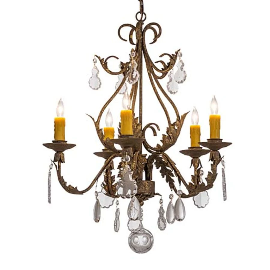 Meyda Tiffany French Elegance 5 Light 25" Wide Crystal Candle Style Chandelier - Image 1