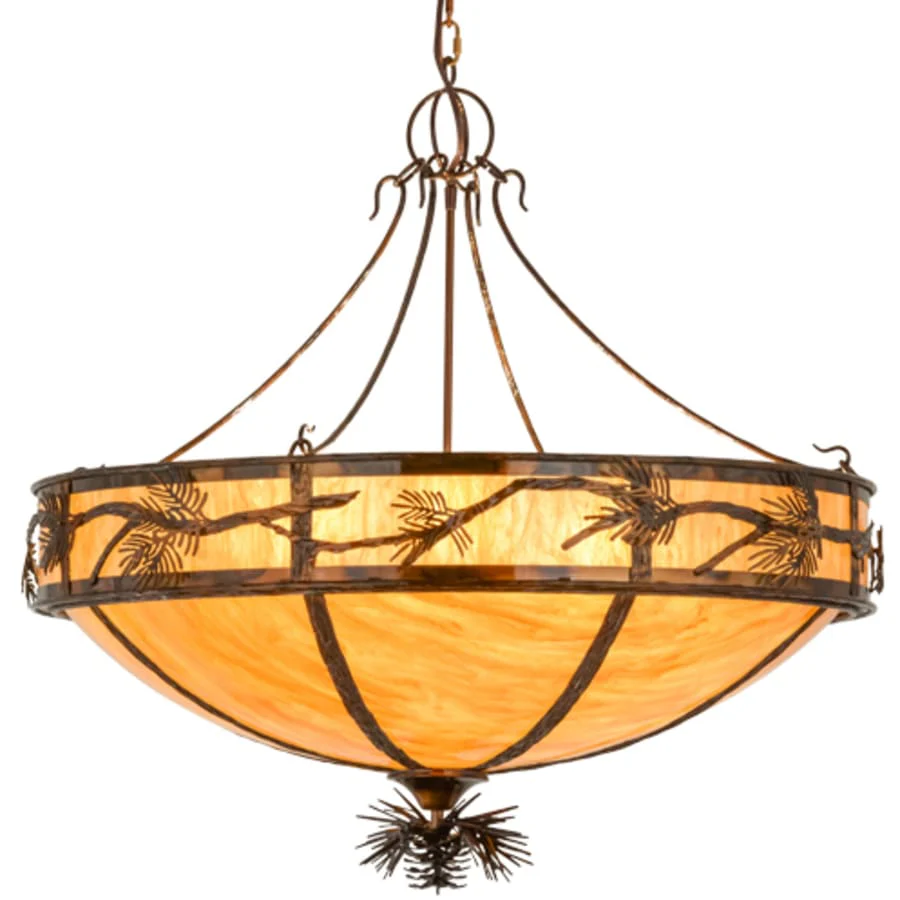 Meyda Tiffany Lone Pine 8 Light 37" Wide Pendant - Image 1