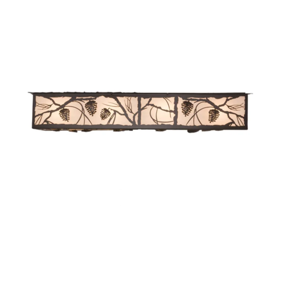 Meyda Tiffany Whispering Pines 8 Light 50" Wide Flush Mount Ceiling Fixture - Image 2