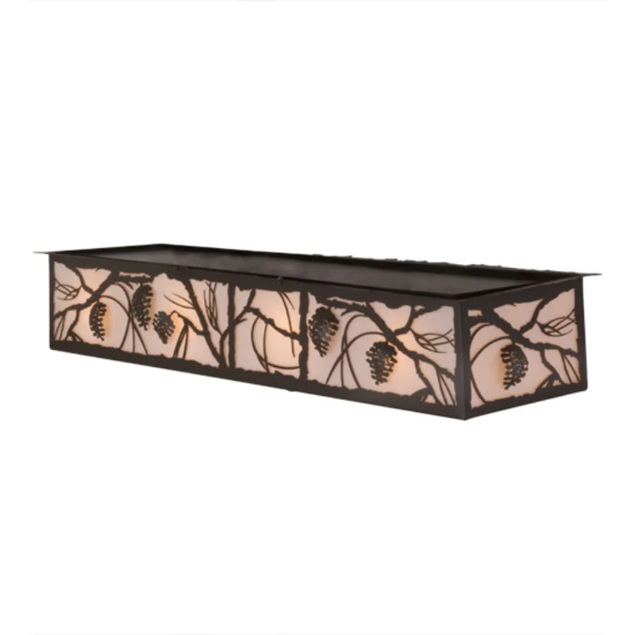Meyda Tiffany Whispering Pines 8 Light 50" Wide Flush Mount Ceiling Fixture - Image 3