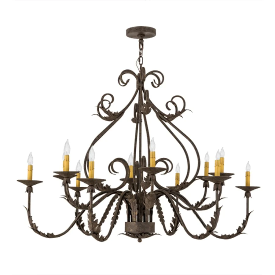 Meyda Tiffany French Elegance 12 Light 48" Wide Taper Candle Style Chandelier - Image 3