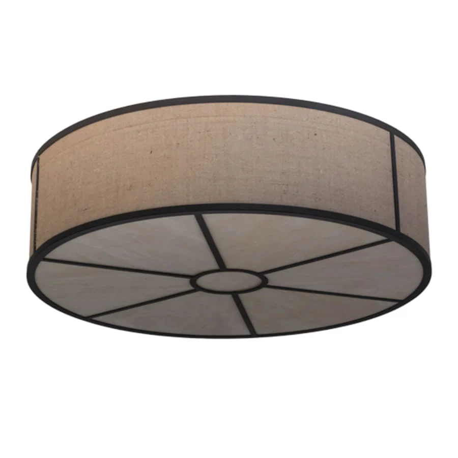 Meyda Tiffany Cilindro 6 Light 36" Wide Flush Mount Drum Ceiling Fixture - Image 3