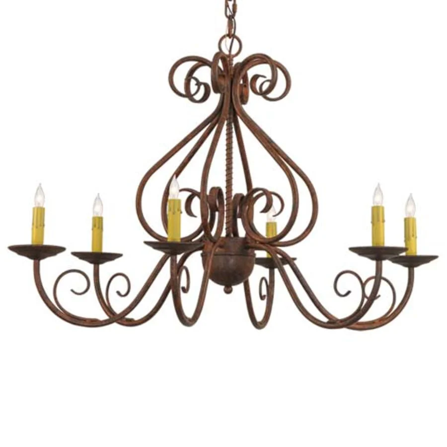 Meyda Tiffany Jenna 6 Light 36" Wide Taper Candle Style Chandelier - Image 1