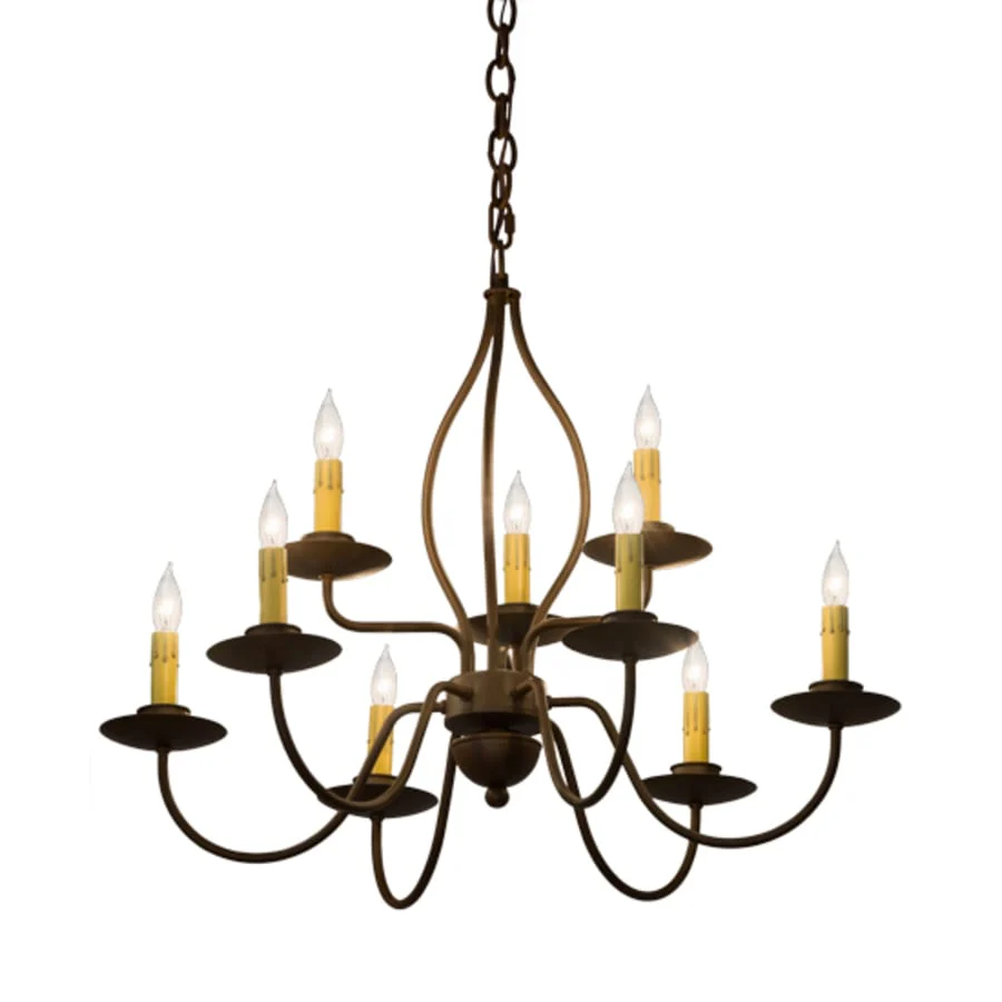 Meyda Tiffany Earl 9 Light 28" Wide Taper Candle Style Chandelier - Image 2