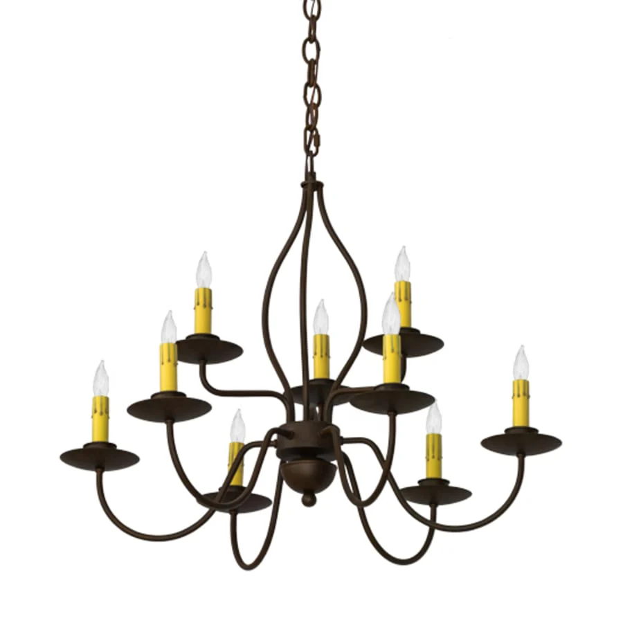Meyda Tiffany Earl 9 Light 28" Wide Taper Candle Style Chandelier - Image 3