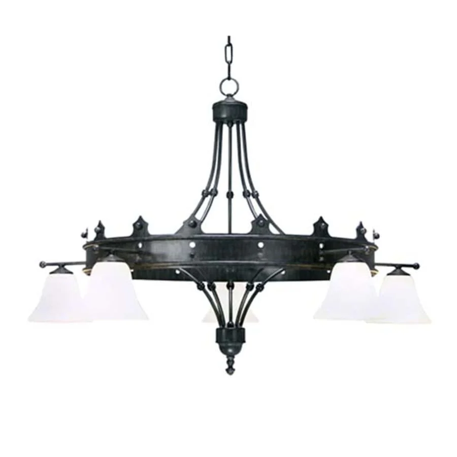 Meyda Tiffany Strada 5 Light 42" Wide Ring Chandelier - Image 1