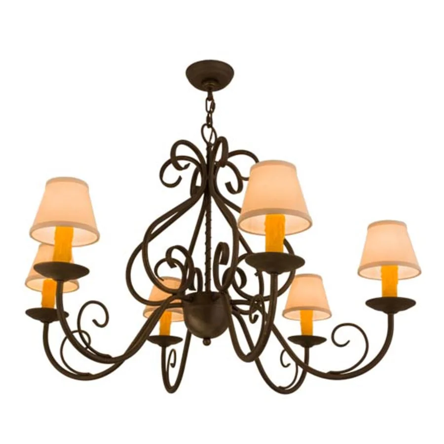Meyda Tiffany Jenna 6 Light 37" Wide Chandelier - Image 1