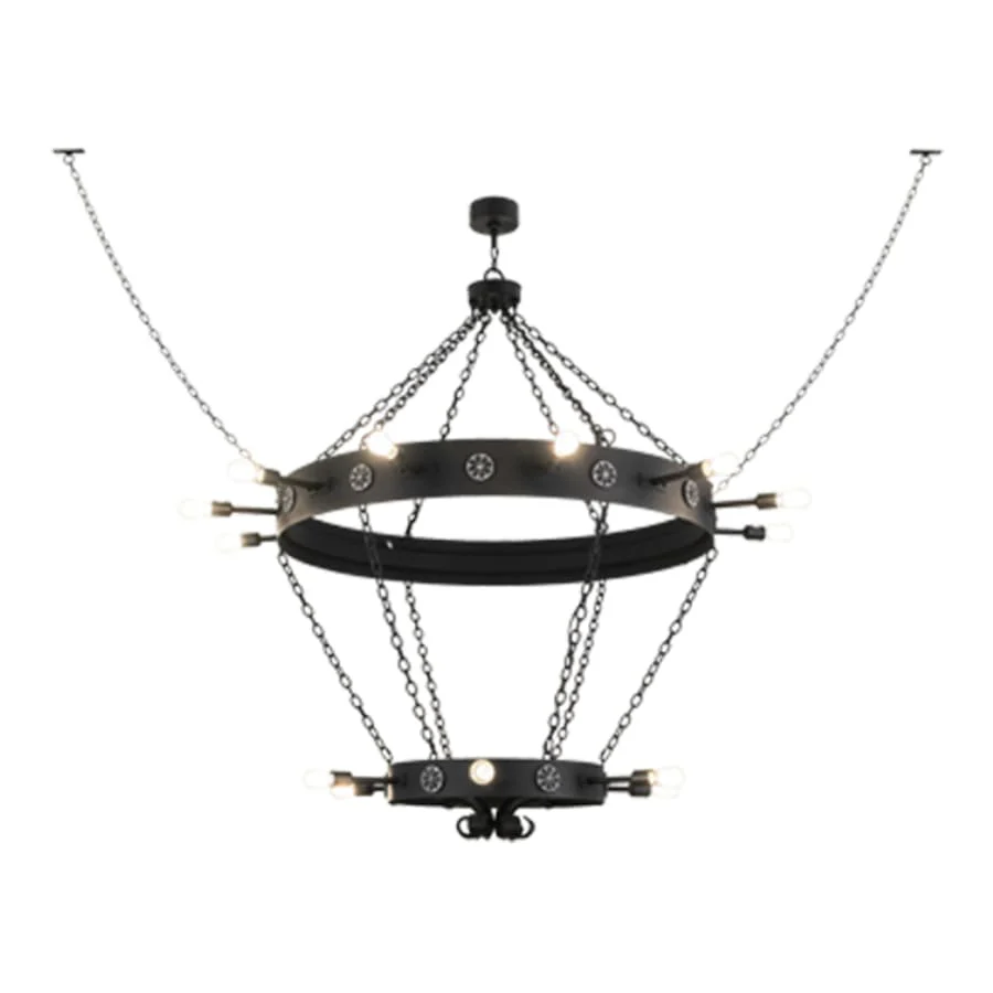 Meyda Tiffany Korset 18 Light 65" Wide Ring Chandelier - Image 2