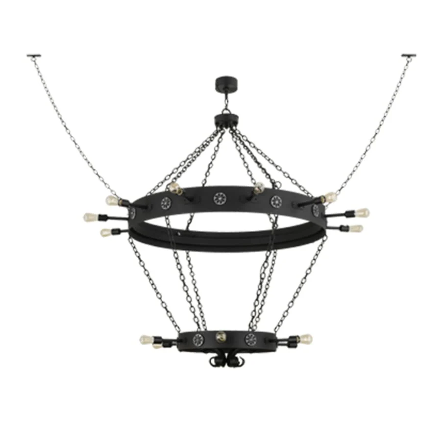 Meyda Tiffany Korset 18 Light 65" Wide Ring Chandelier - Image 3