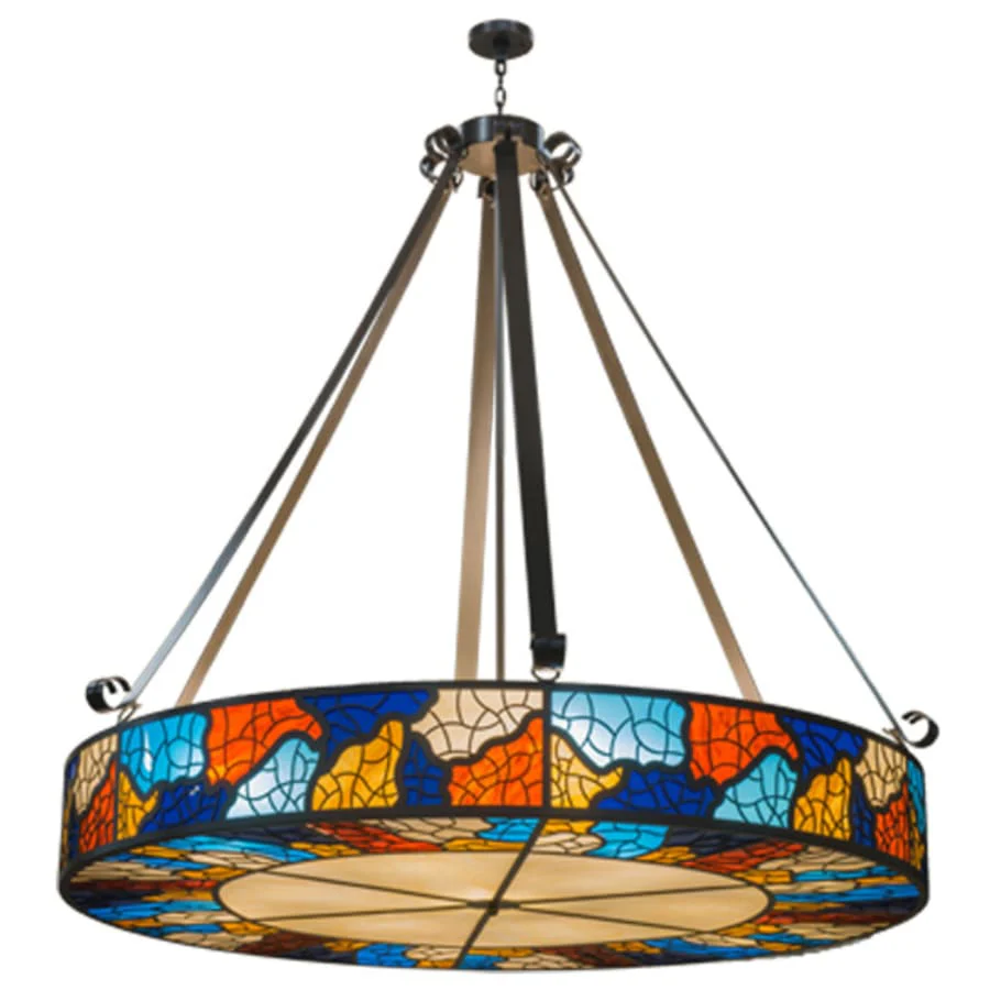 Meyda Tiffany Mosaico 13 Light 77″ Wide Pendant