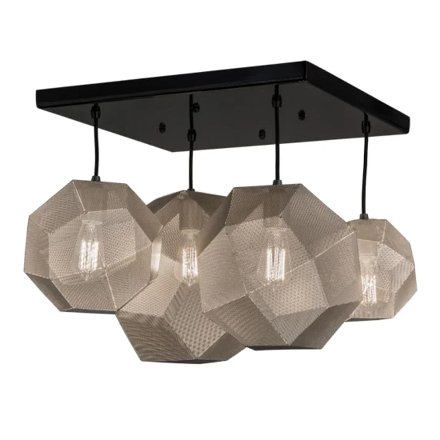 Meyda Tiffany Nidos Struttura 4 Light 30" Wide Abstract Multi Light Pendant - Image 3