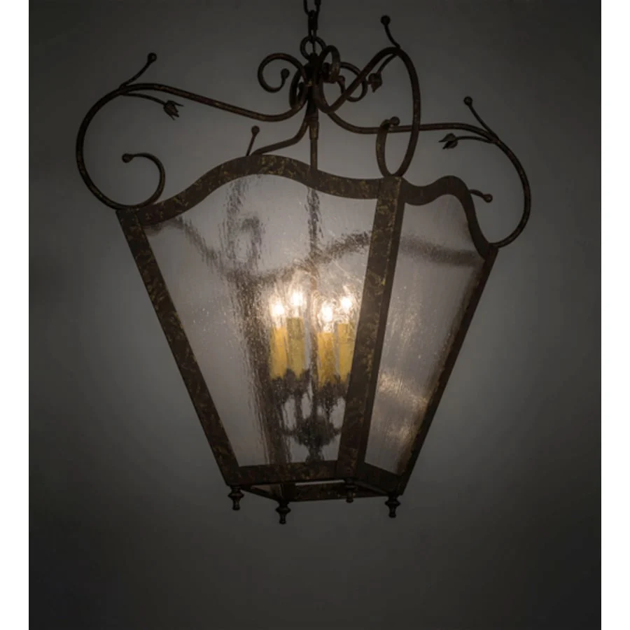 Meyda Tiffany Terena 4 Light 27" Wide Taper Candle Pendant - Image 1