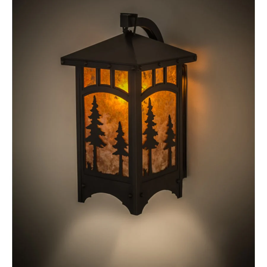 Meyda Tiffany Tall Pines 15″ Tall Wall Sconce