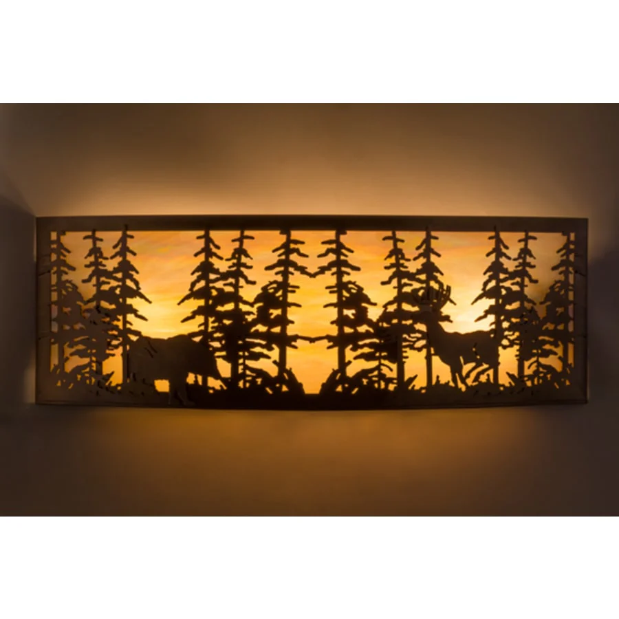 Meyda Tiffany Tall Pines 4 Light 12" Tall Wall Sconce - Image 1