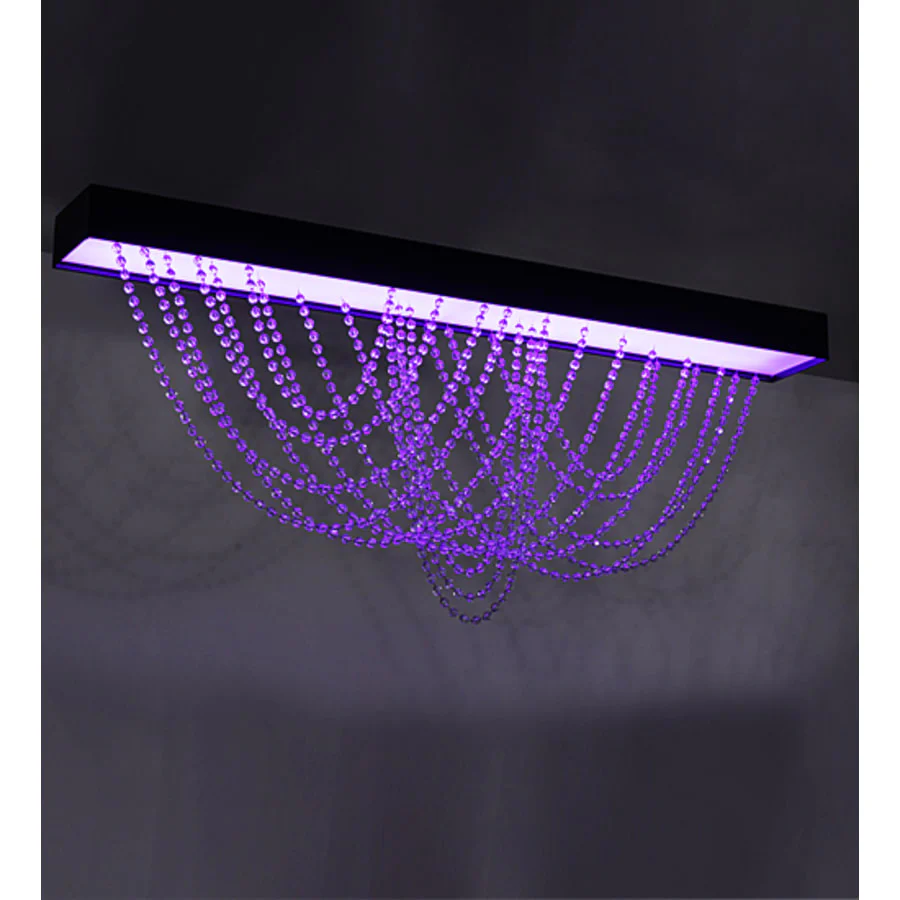 Meyda Tiffany Hollander 64" Wide LED Flush Mount Ceiling Fixture - Image 2