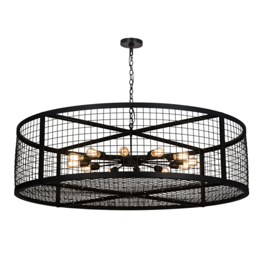 Meyda Tiffany Paloma Golpe 12 Light 60" Wide Cage Pendant - Image 1