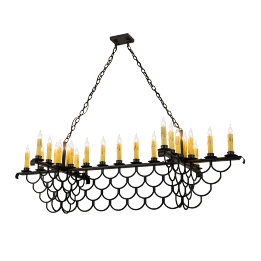 Meyda Tiffany Picadilly 23 Light 71" Wide Taper Candle Linear Chandelier - Image 2