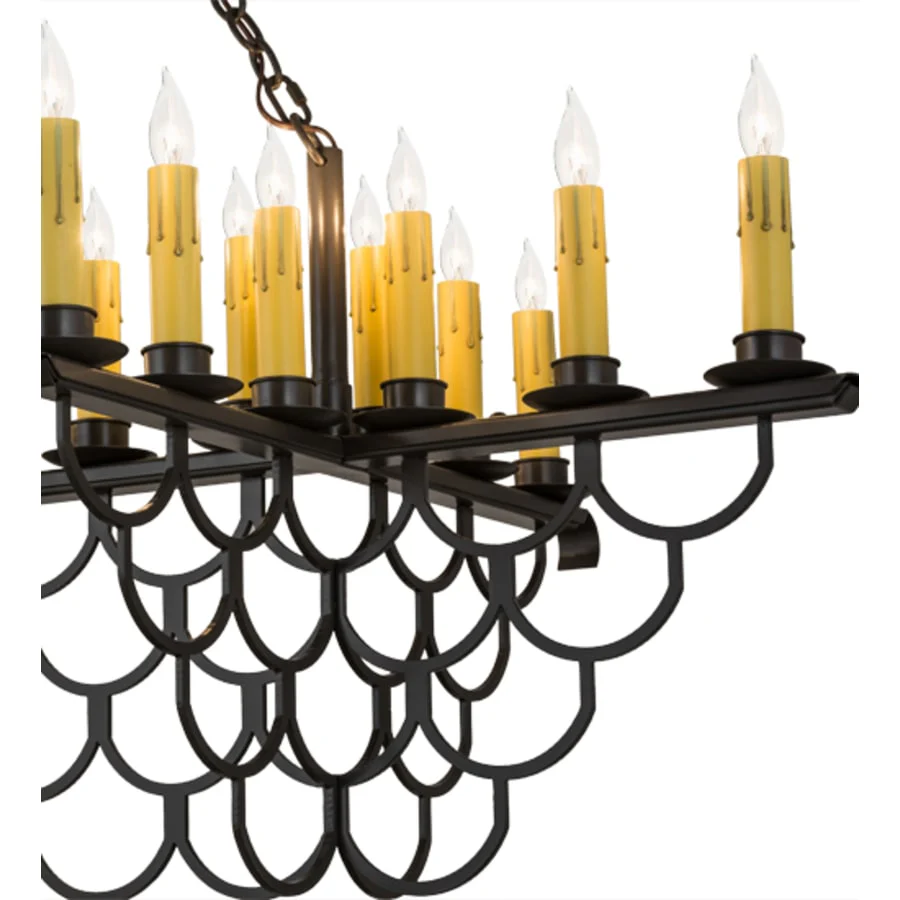 Meyda Tiffany Picadilly 23 Light 71" Wide Taper Candle Linear Chandelier - Image 3