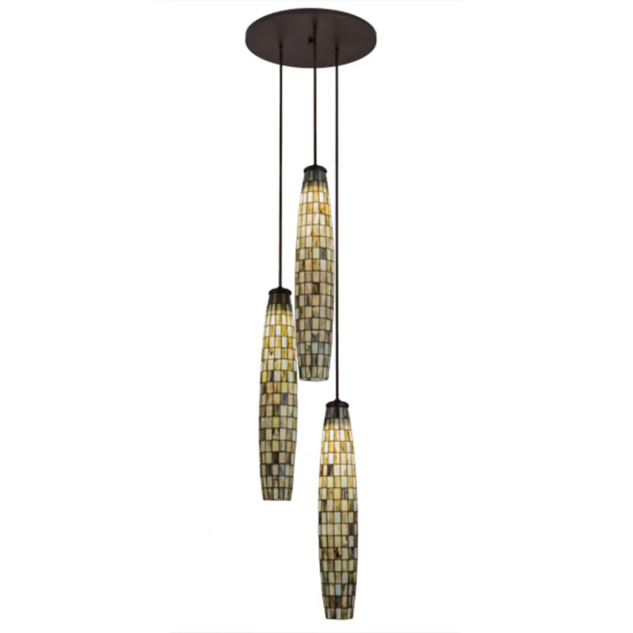 Meyda Tiffany Checkers 3 Light 24" Wide Multi Light Pendant - Image 1