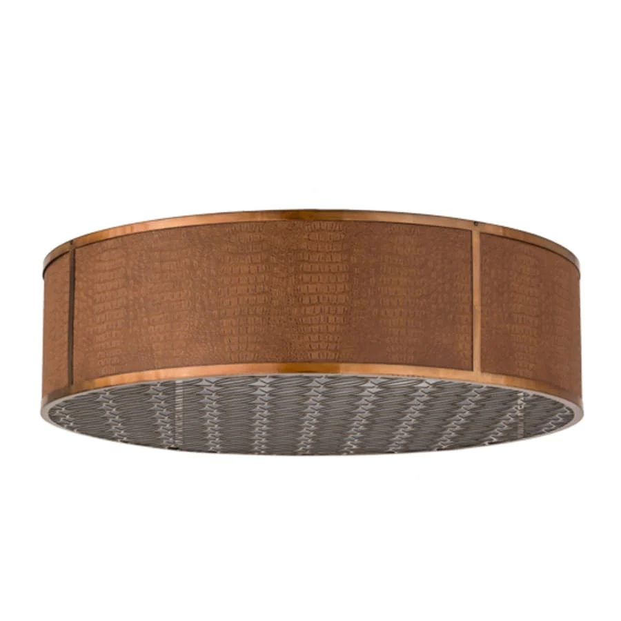 Meyda Tiffany Cilindro Gator 10 Light 44" Wide Flush Mount Drum Ceiling Fixture - Image 2