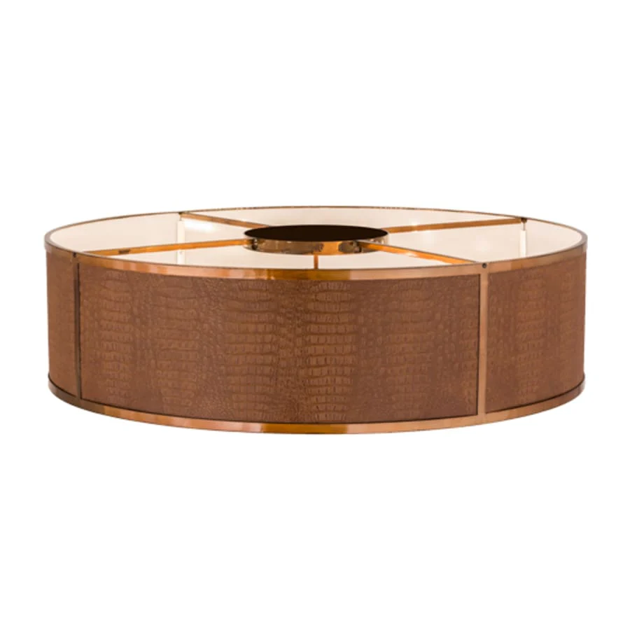 Meyda Tiffany Cilindro Gator 10 Light 44" Wide Flush Mount Drum Ceiling Fixture - Image 3