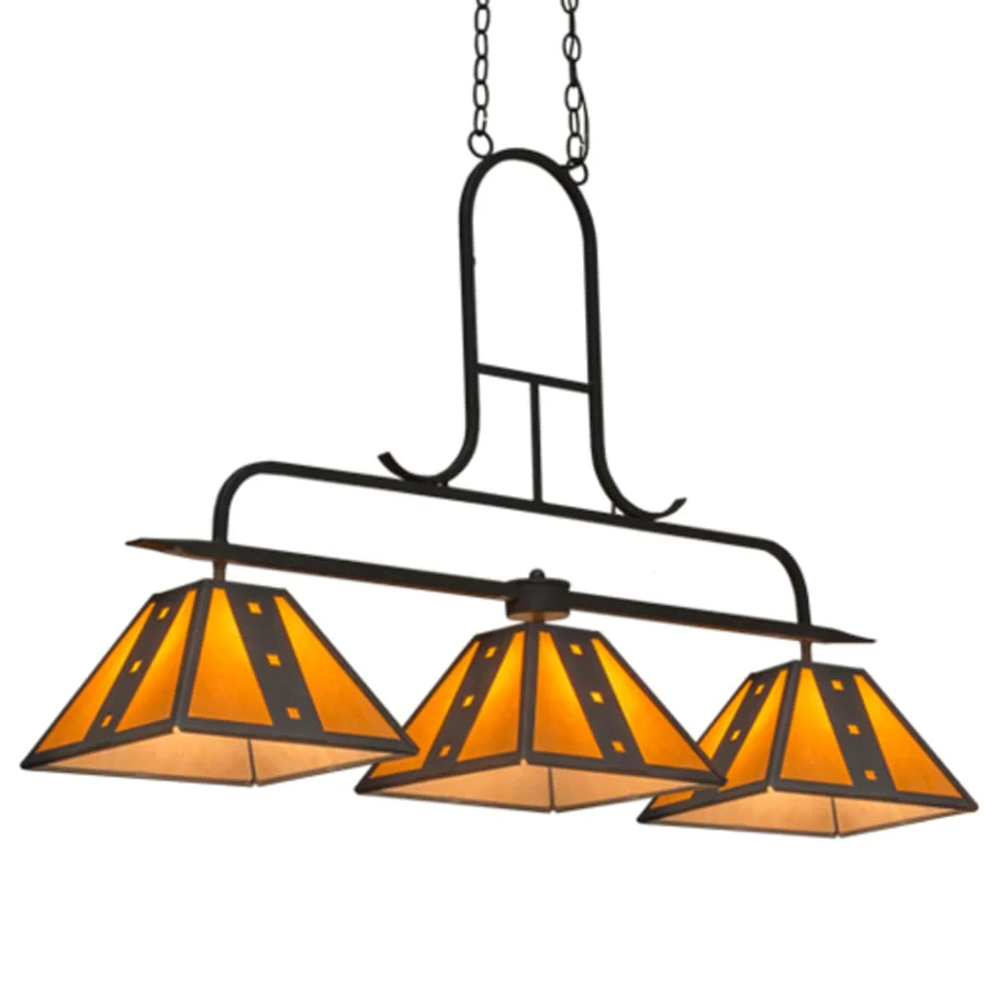 Meyda Tiffany Hanford 3 Light 48" Wide Linear Pendant - Image 1