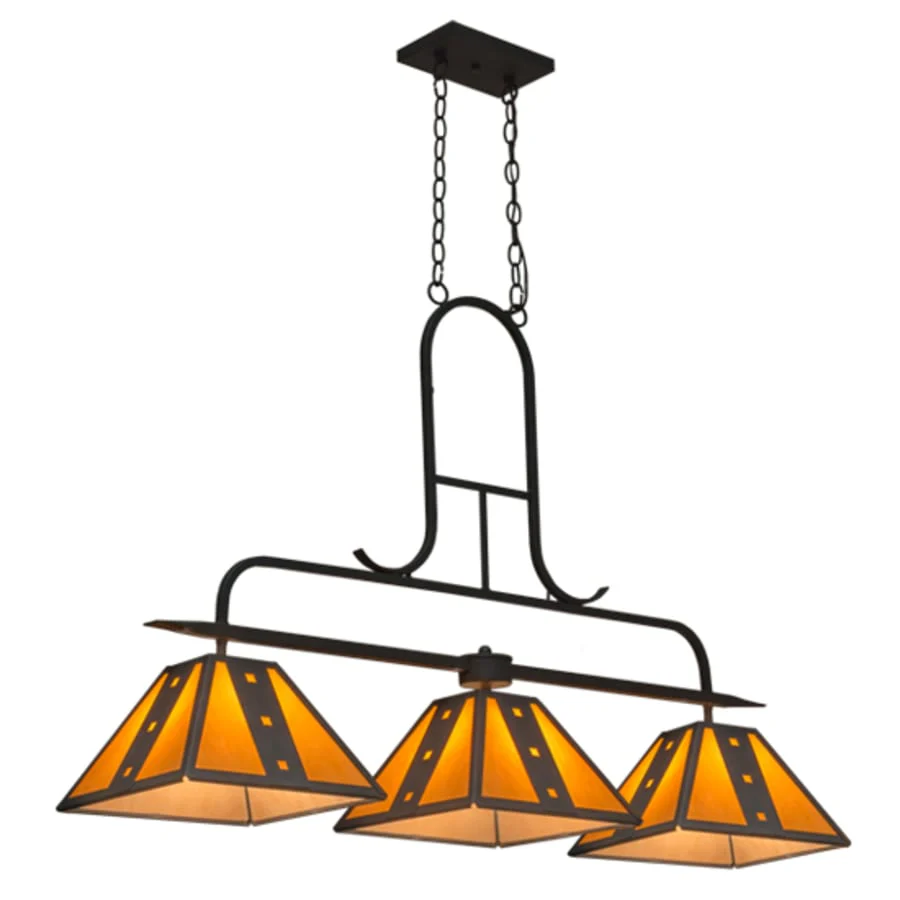 Meyda Tiffany Hanford 3 Light 48" Wide Linear Pendant - Image 2
