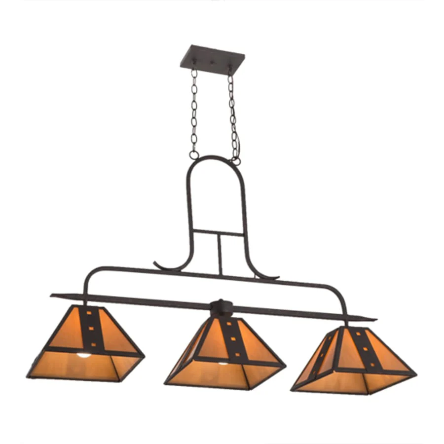 Meyda Tiffany Hanford 3 Light 48" Wide Linear Pendant - Image 3