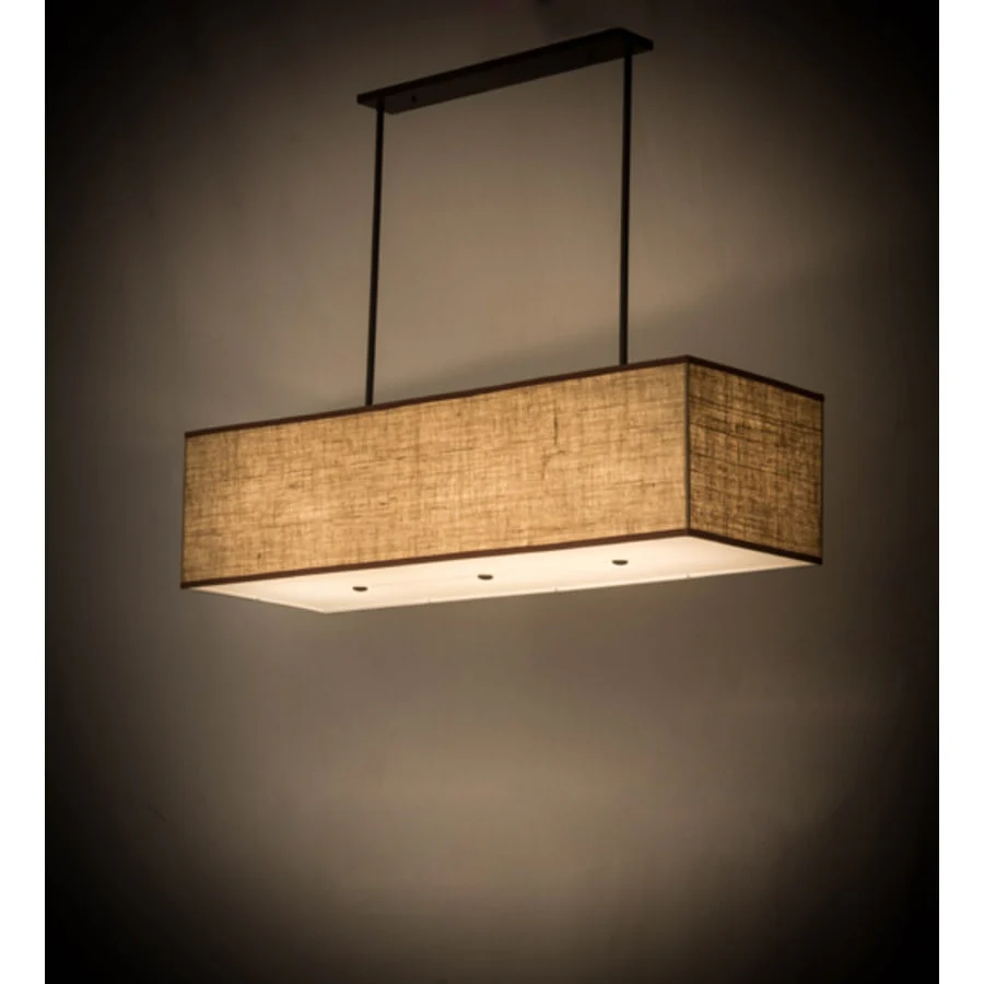 Meyda Tiffany Quadrato Lounge 5 Light 59" Wide Linear Pendant - Image 1