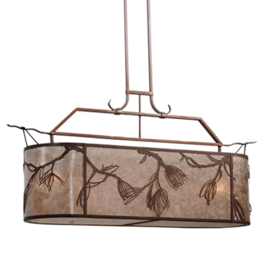 Meyda Tiffany Lone Pine 2 Light 44" Wide Linear Pendant - Image 1