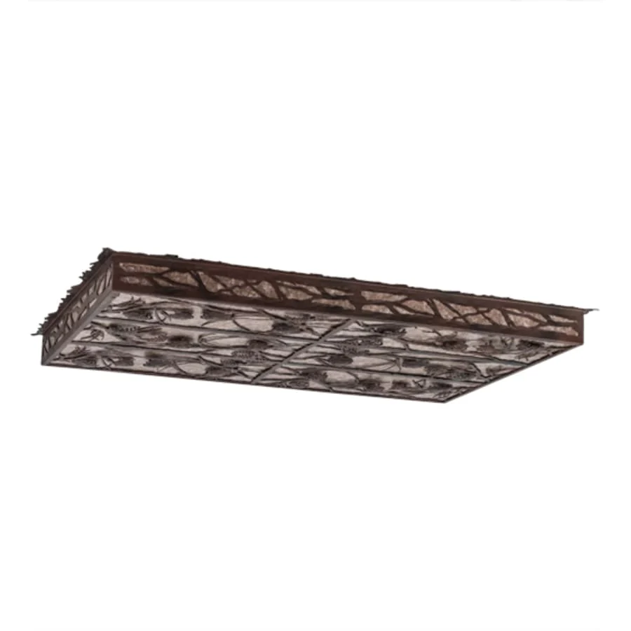 Meyda Tiffany Whispering Pines 51" Wide LED Flush Mount Ceiling Fixture - Image 2