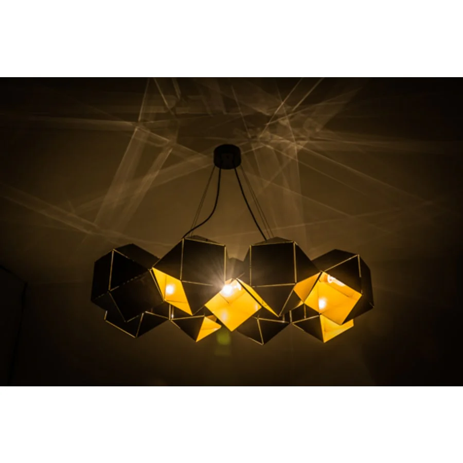 Meyda Tiffany Vierzehn 9 Light 40" Wide Abstract Linear Pendant - Image 1