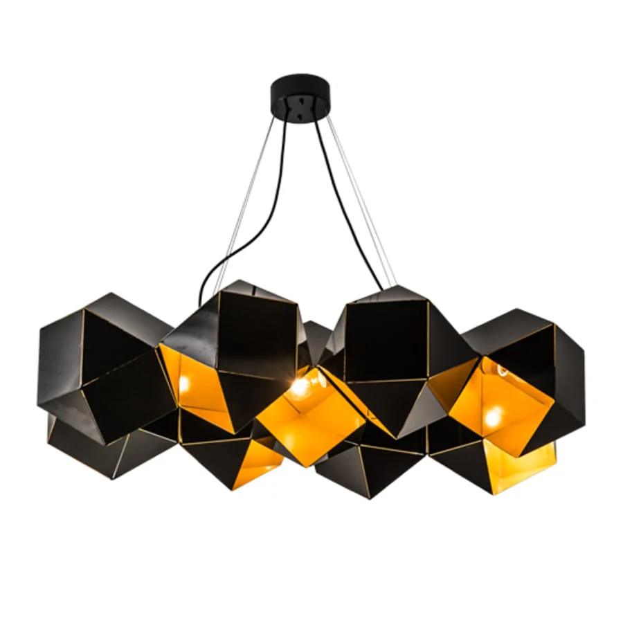 Meyda Tiffany Vierzehn 9 Light 40" Wide Abstract Linear Pendant - Image 2