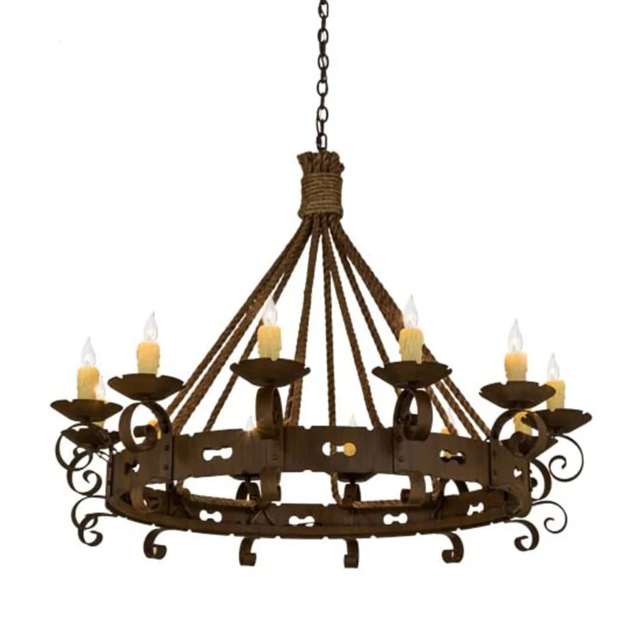 Meyda Tiffany Goulaine Corde 12 Light 48" Wide Taper Candle Style Chandelier - Image 1