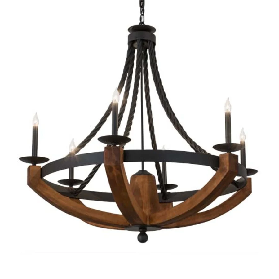 Meyda Tiffany Doyle 6 Light 42" Wide Taper Candle Style Chandelier - Image 1
