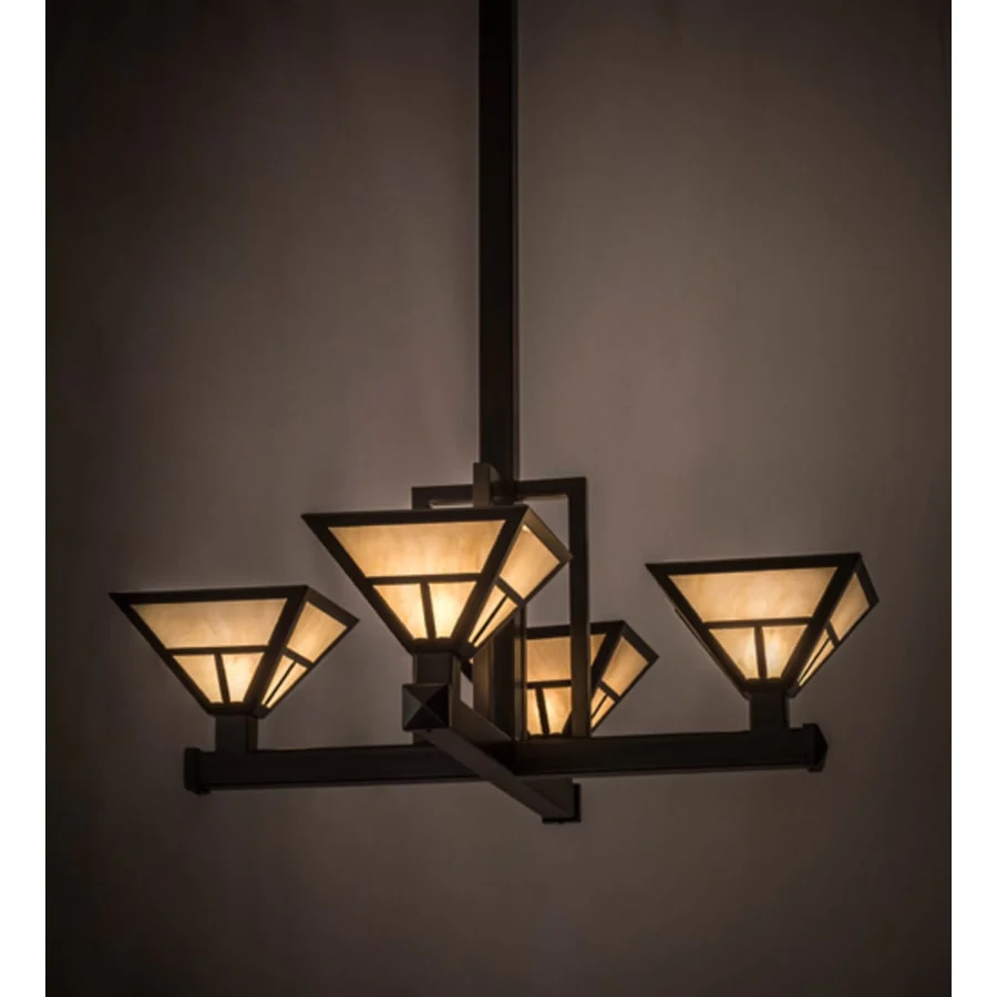 Meyda Tiffany Mission 4 Light 42″ Wide Pendant
