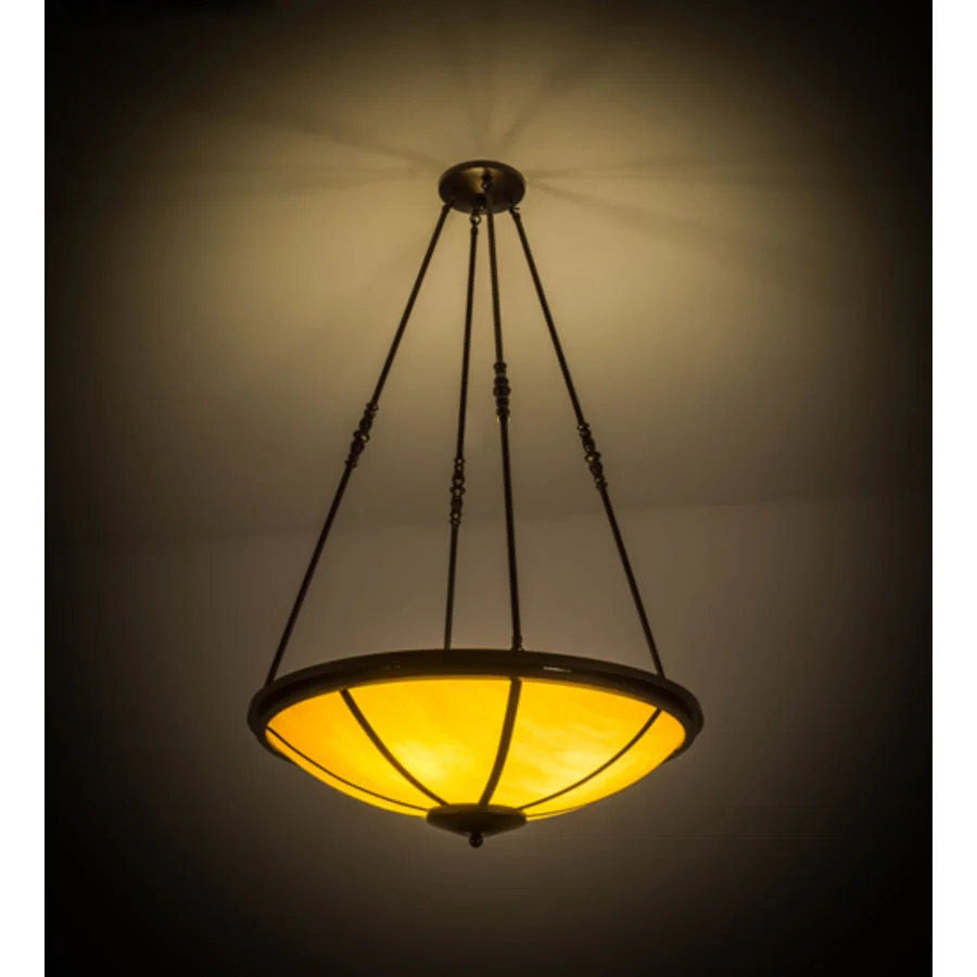 Meyda Tiffany Commerce 4 Light 32" Wide Pendant - Copper Vein Finish - GU24 Bulb Base - Image 2