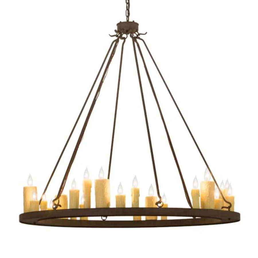 Meyda Tiffany Deina 24 Light 49″ Wide Taper Candle Ring Chandelier