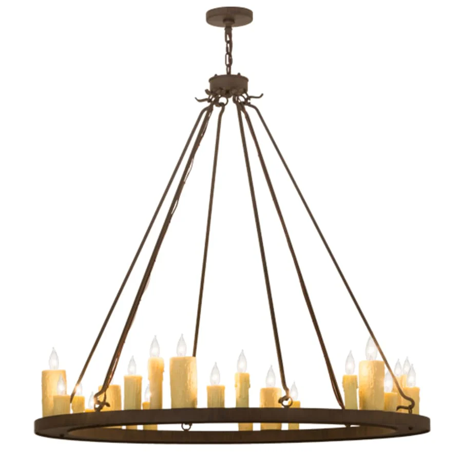 Meyda Tiffany Deina 24 Light 49" Wide Taper Candle Ring Chandelier - Image 2