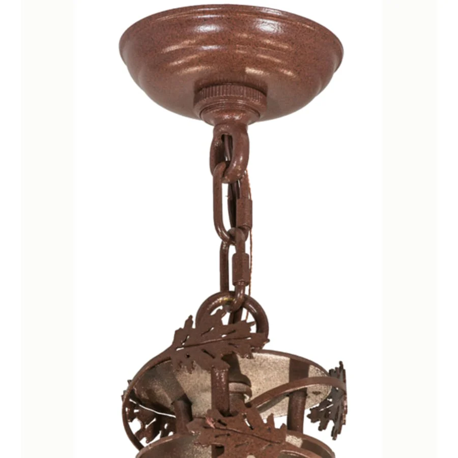 Meyda Tiffany Greenbriar Oak 9 Light 34" Wide Taper Candle Style Chandelier - Image 3